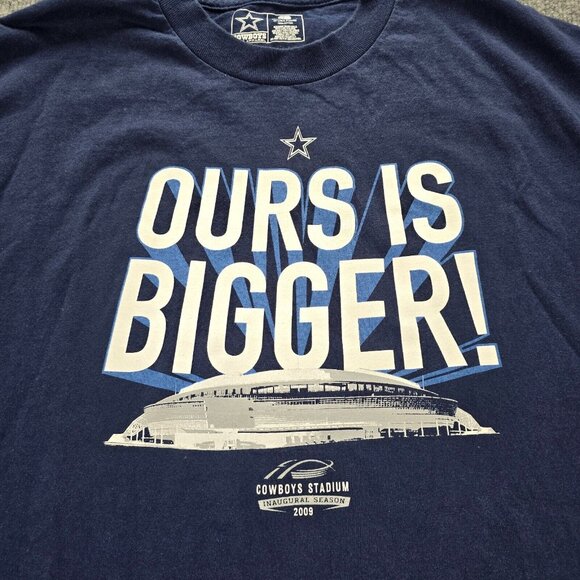 Dallas Cowboys Tshirt Mens Large Ours Is Bigger Inaugural Season NFL Football‎ - Picture 2 of 7